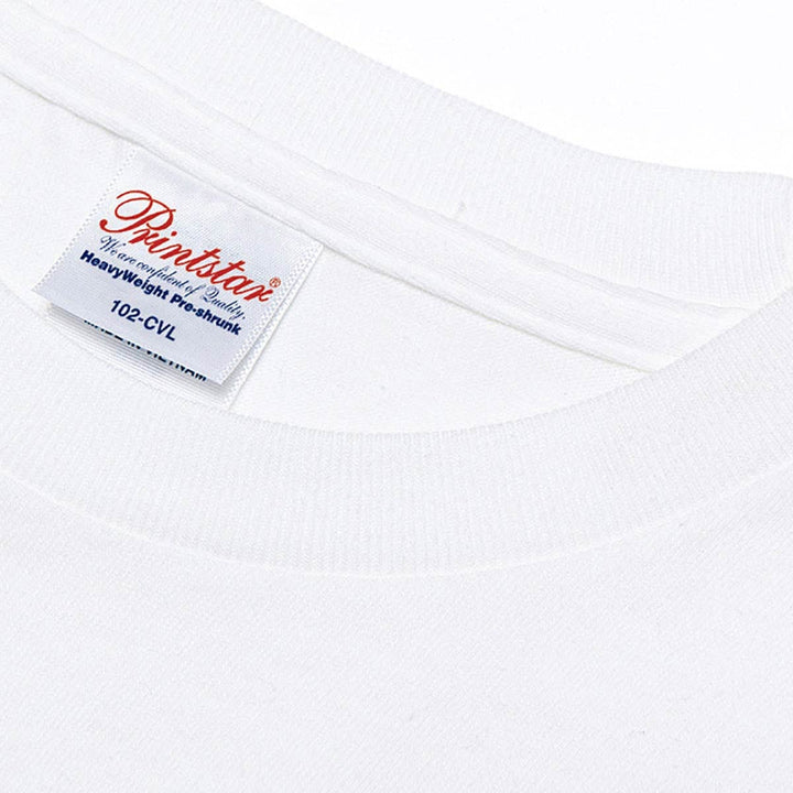 Áo phông dài tay cổ điển | Printstar | 00102-CVL | White