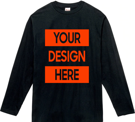 定番長袖Tシャツ | Printstar | 00102-CVL | ブラック
