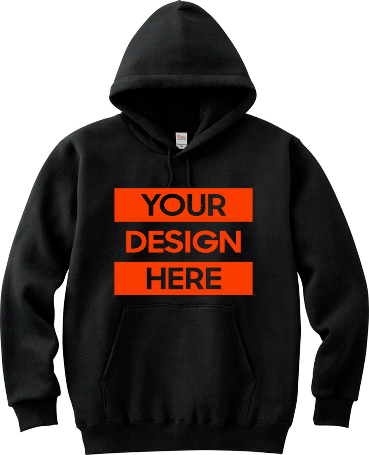 Lightweight pull hoodie Printstar 00216 MLH Black